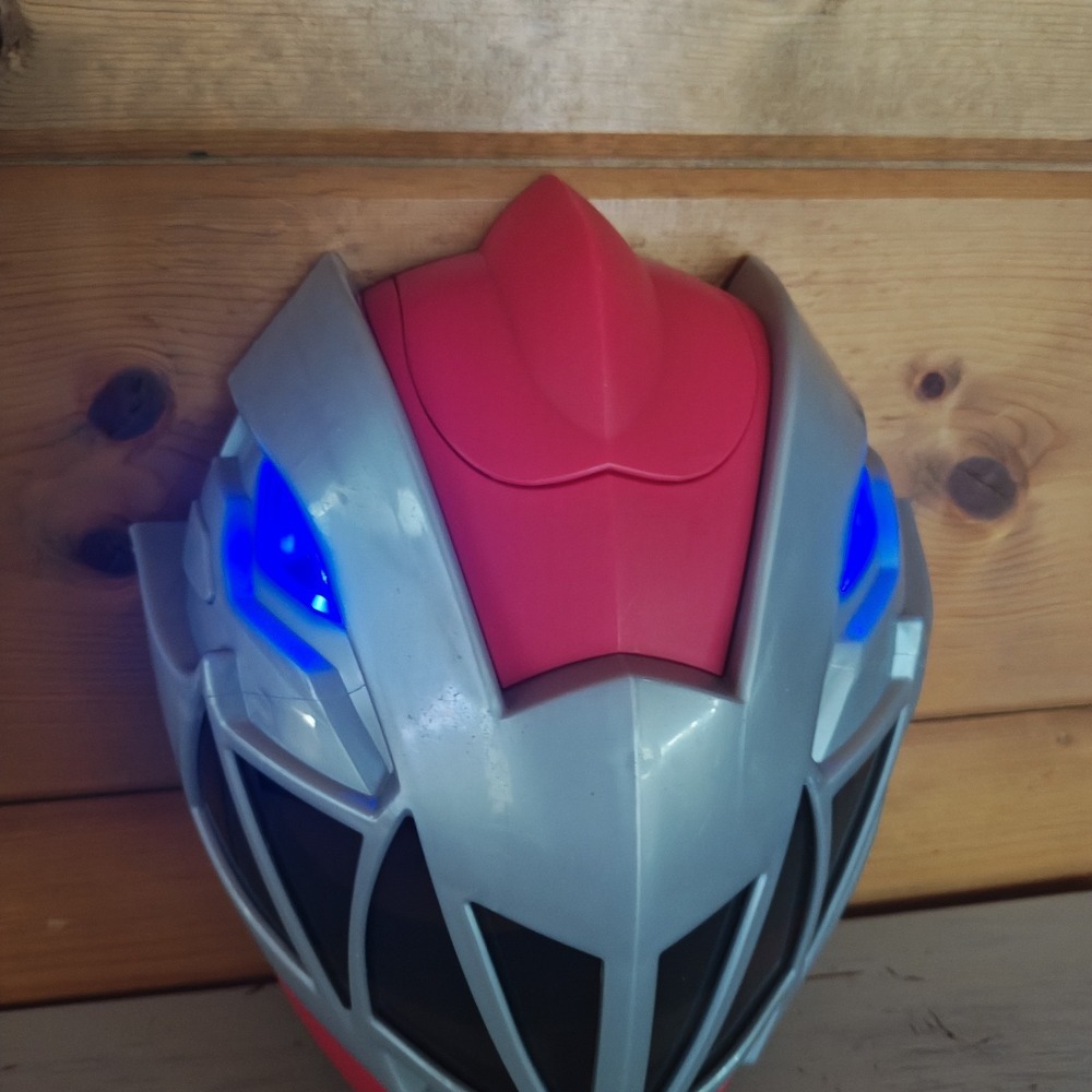 Hasbro Power Rangers Dino Fury Red Ranger Electronic Mask Tested Working - Picture 2 of 5